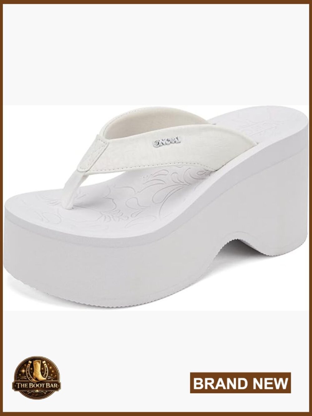 Women's Platform Chunky Sandals with Arch Support Wedge Flip Flops